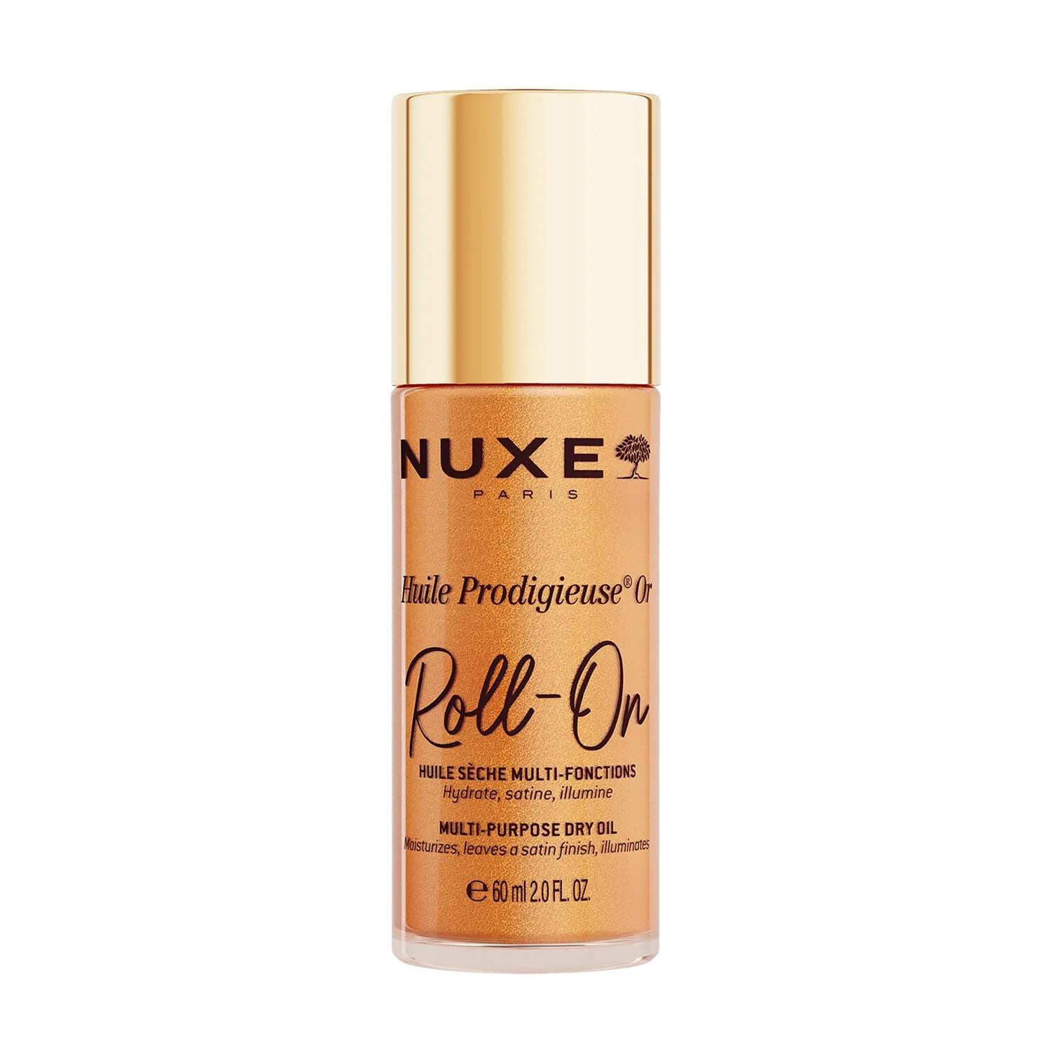 Суха олія для обличчя, тіла та волосся Nuxe Huile Prodigieuse Or Roll-On Multi-Purpose Dry Oil, 60 мл