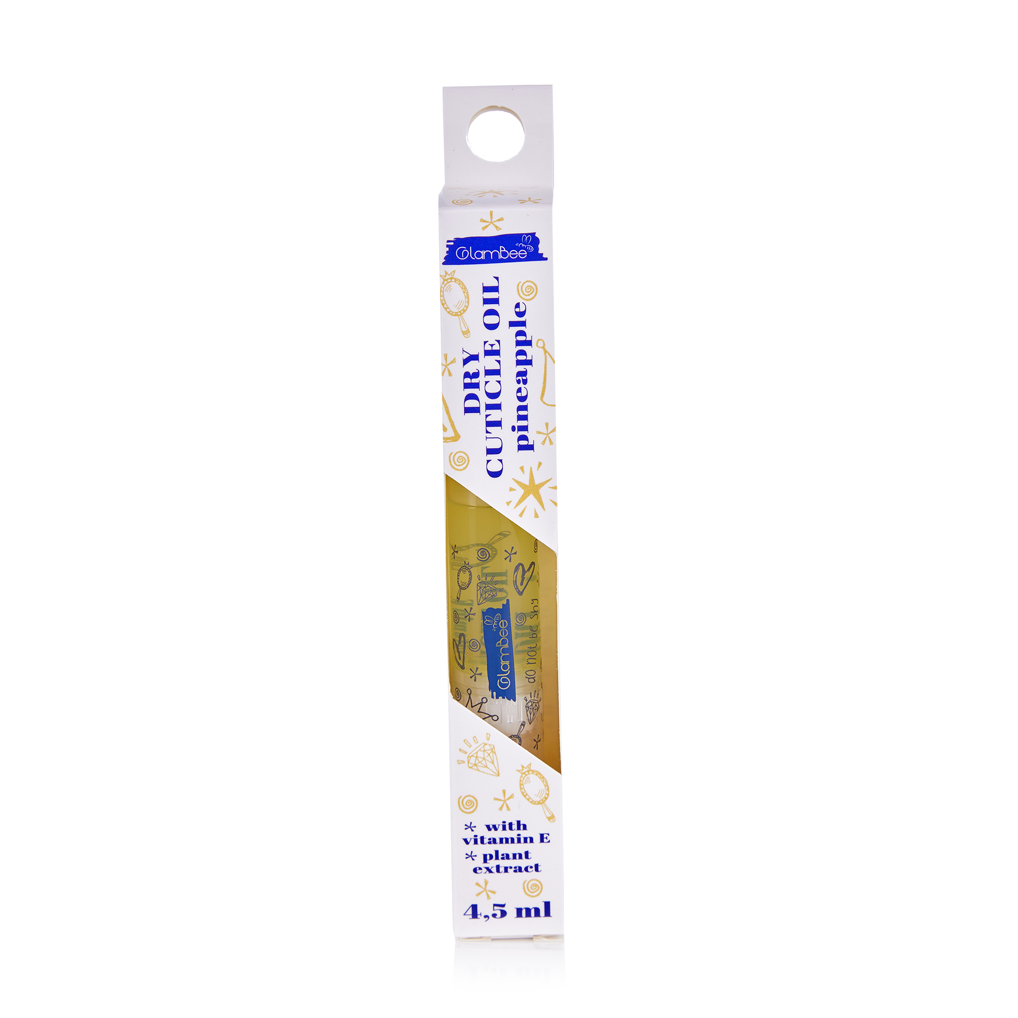 Уцінка! Суха олія для кутикули та нігтів Glambee Dry Oil Pineapple, 4.5 мл